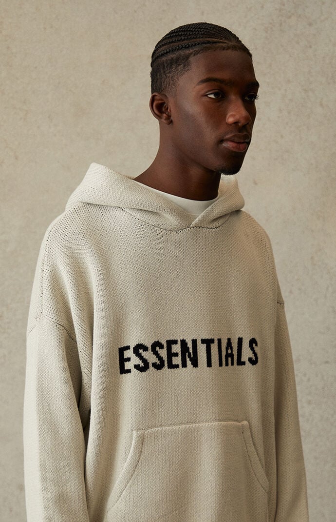 Hoodie sales knit sweater