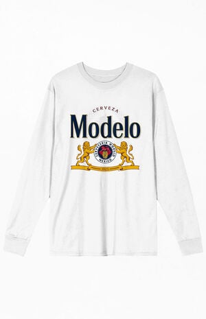 Modelo Beer Logo Long Sleeve T-Shirt image number 1