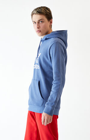 Blue Trefoil Pullover Hoodie image number 2