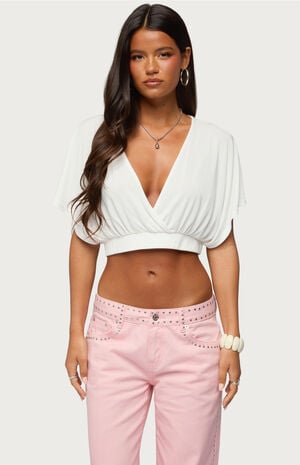 Candela V-Neck Cropped Top image number 1