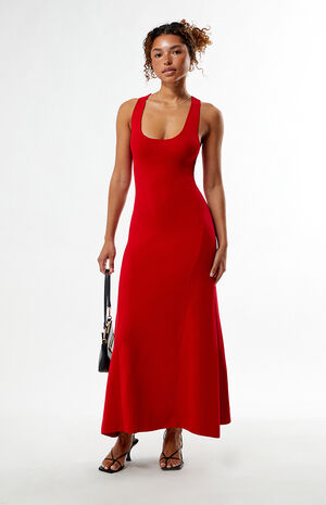 Scoop Neck Midi Dress image number 1