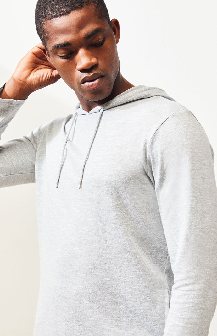 Leroy Hooded Long Sleeve Scallop T-Shirt