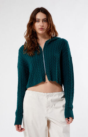 Mini Cable Stitch Hoodie image number 1