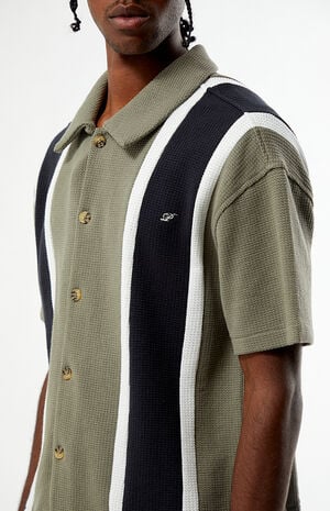 Sloan Striped Textured Camp Shirt image number 2