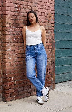 White Gina Cinch Tank Top image number 4