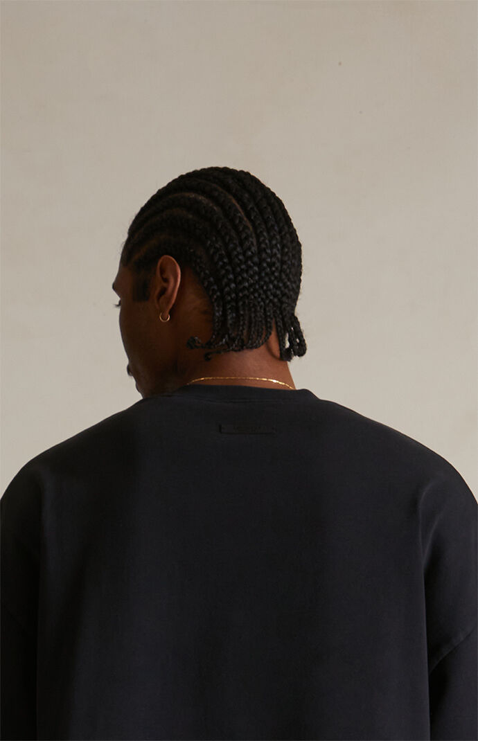 Fear of God Essentials Black Heavy T-Shirt | PacSun