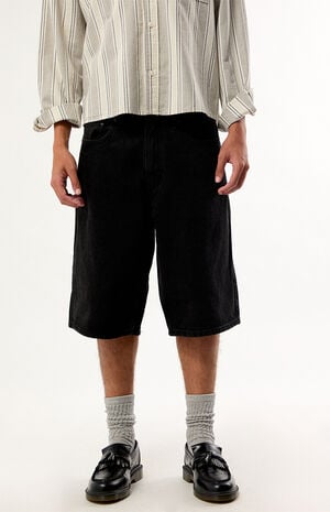 470 Black Baggy Jorts image number 3