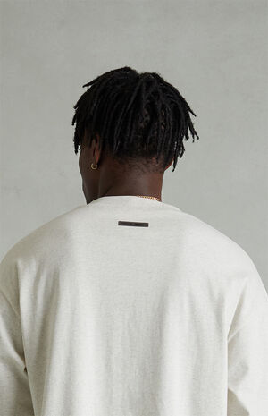 Heather Oatmeal Classic Long Sleeve T-Shirt image number 4