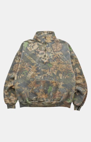 2000s Camo Quarter-Zip Sweatshirt image number 1