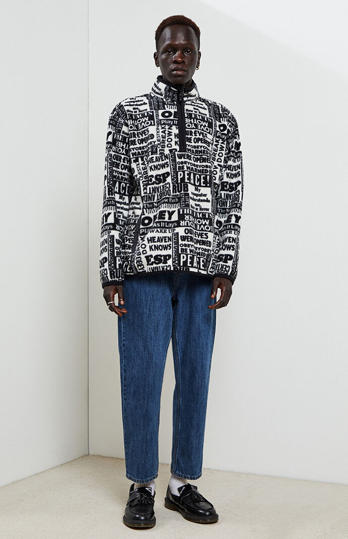 Post Mock Neck Polar Fleece Pullover
