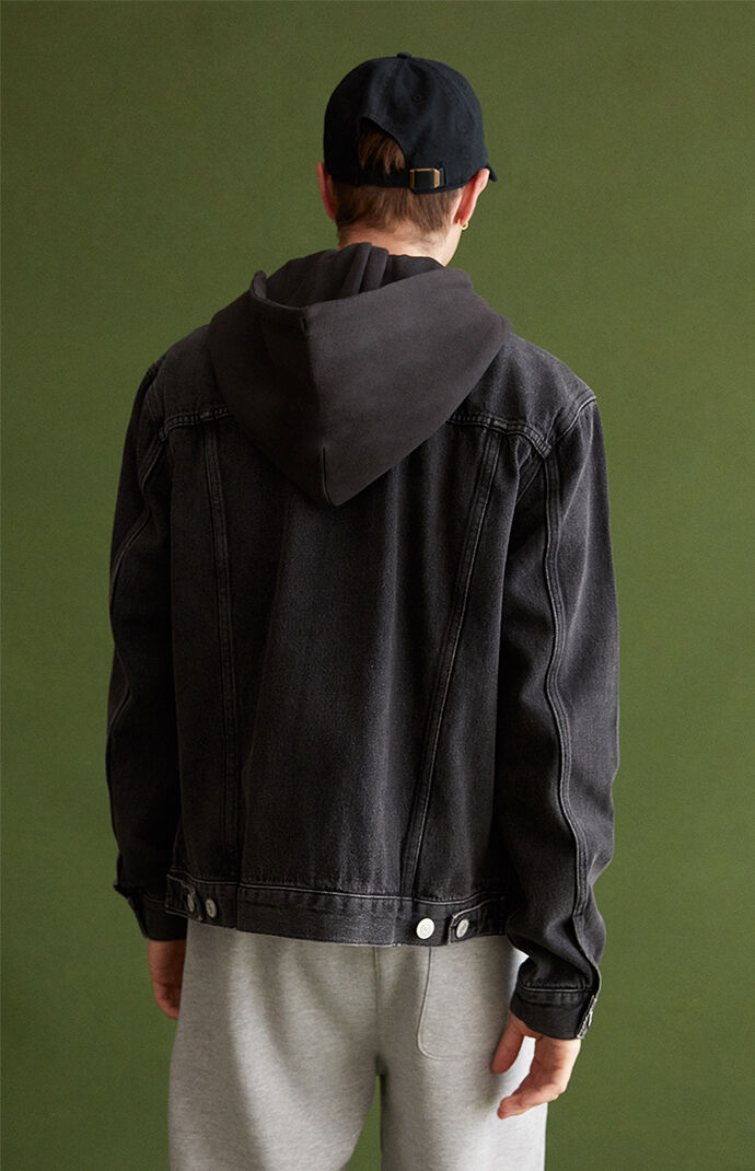 Pacsun black shop jean jacket