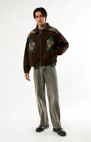 Western Floral Embroidered Gas Jacket image number 4