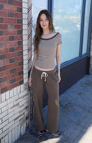 Brown Anastasia Baggy Sweatpants image number 4