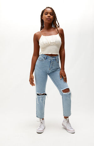 Smocked Bodice Cami Top Smocked Bodice Cami Top image number null