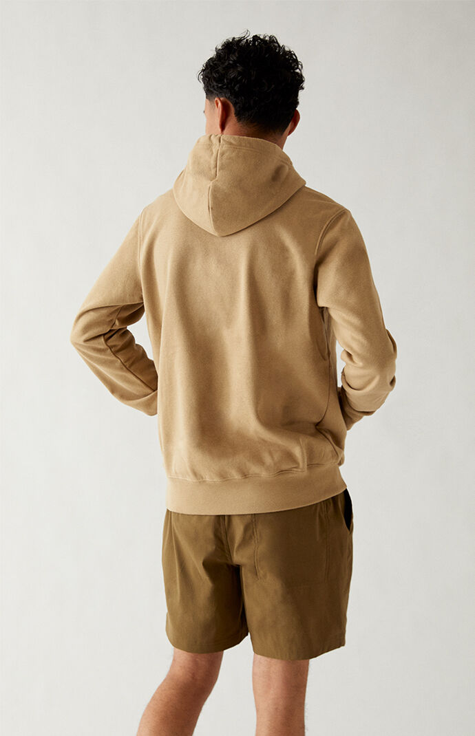 Tan Half Dome Pullover Hoodie