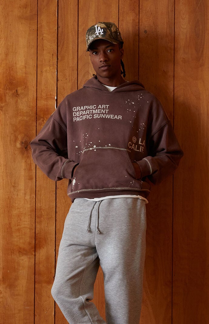 Pacsun Brown Terrain Heavyweight Hoodie