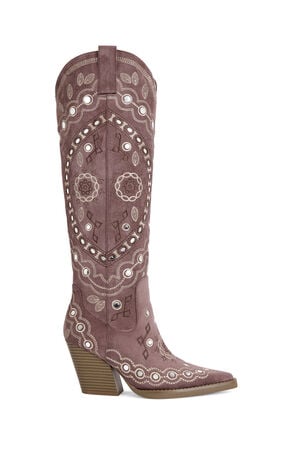 Women's Aamina Pink Western Boots image number 1