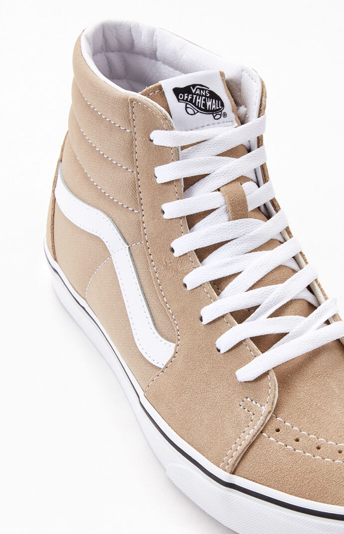 vans sk8 hi beige suede