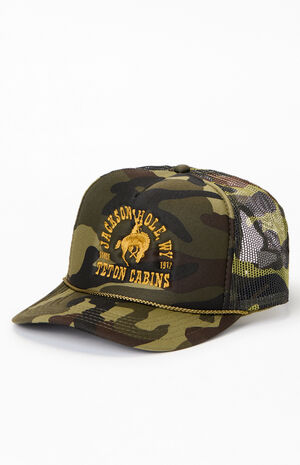 Buckin Camo Trucker Hat image number 4