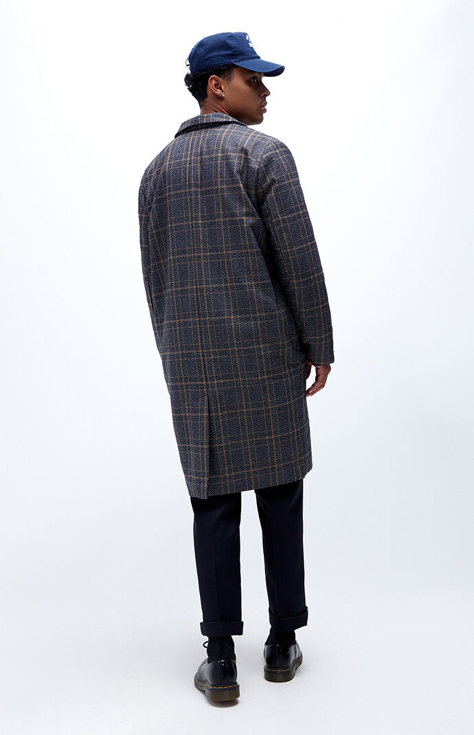 PacSun Plaid Long Coat PacSun