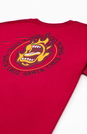 Kids Ringed Screaming Flame T-Shirt image number 4