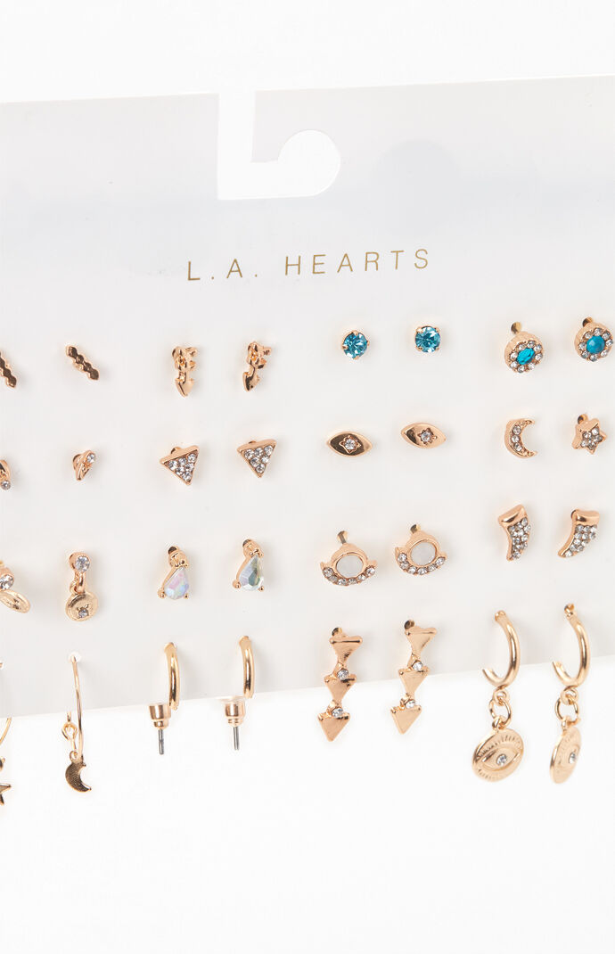 16 Pack Eye Earrings
