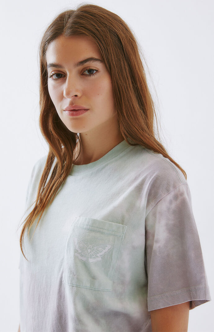 Tie-Dyed Moth Pocket T-Shirt