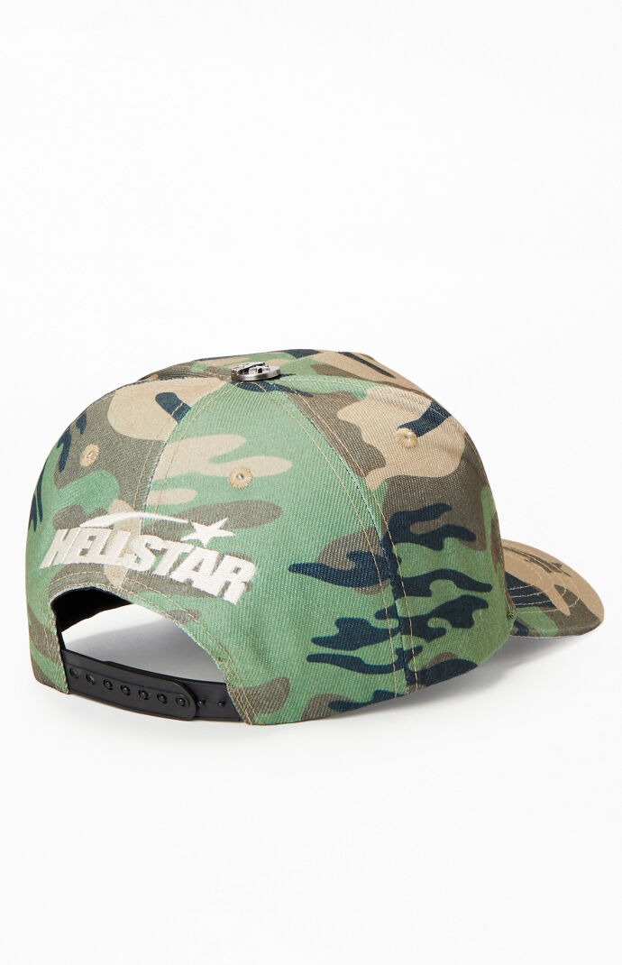 希少 海外限定 HELLSTAR OG CAMO SNAP BACK CAP Hellstar Big Logo Trucker Snapback Hat Camo Men's - SS24 - US