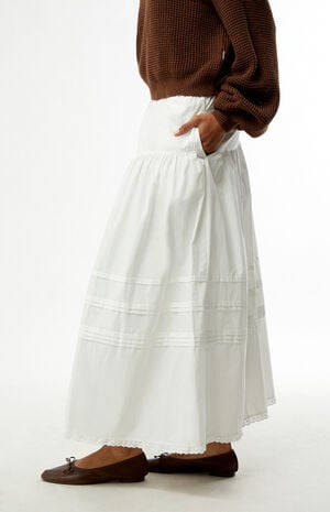 Solene Ruffle Midi Skirt image number 3