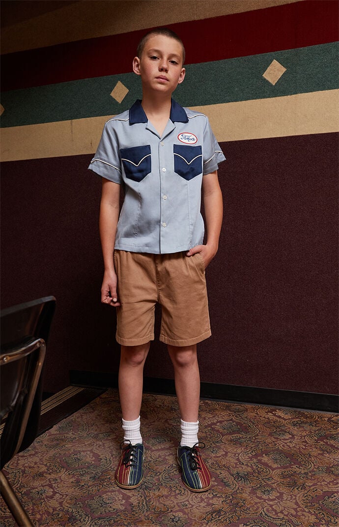 Pacsun Kids Tan Volley Shorts