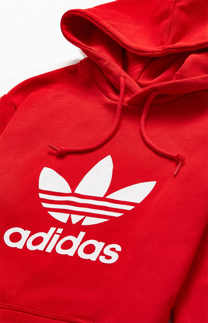 red adidas hoodie pacsun