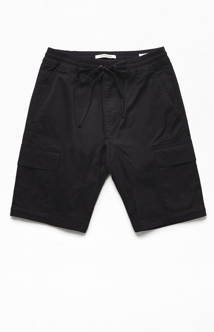 cargo black shorts