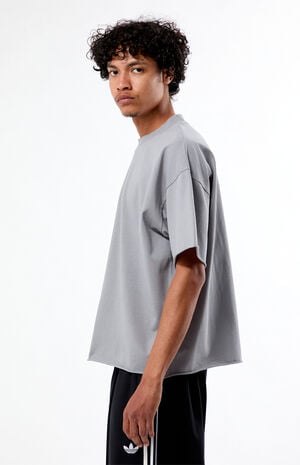Gray Heavyweight Cropped T-Shirt image number 3