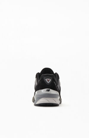 Black & Silver 990v4 Made in US Shoes image number 3