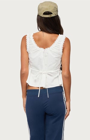 Edyth Tie Front Tank Top image number 3