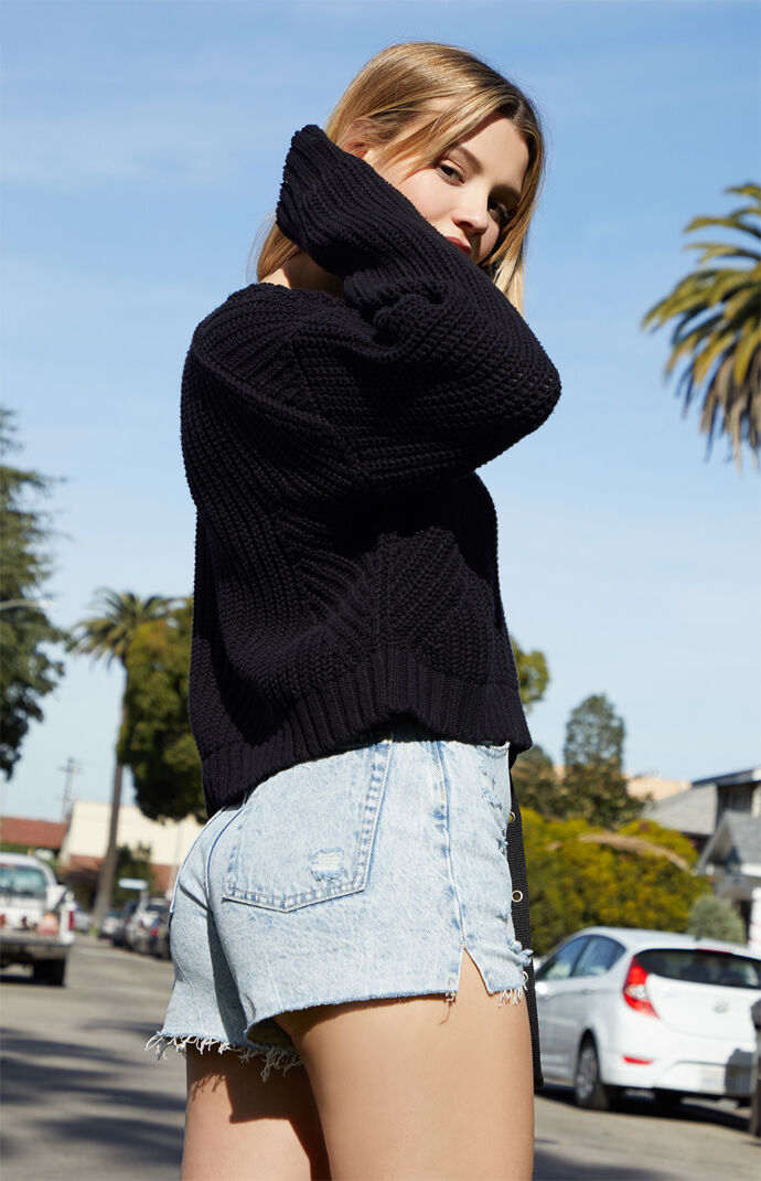 Mix Stitch Boxy Sweater