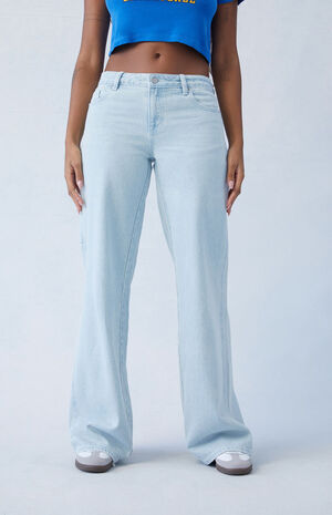 Eco Light Indigo Carpenter Low Rise Baggy Jeans image number 2