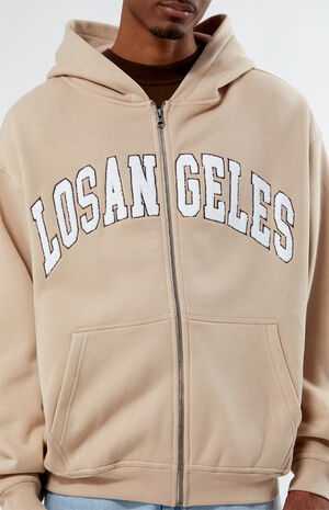 Los Angeles Chenille Full Zip Hoodie image number 2