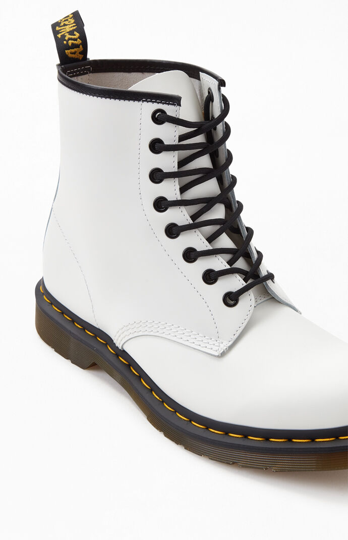 1460 Smooth Leather White Boots