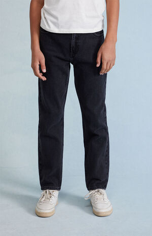 Black Straight Leg Jeans image number 2