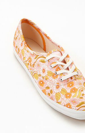 Women's Eco Champion Floral Sneakers image number 6