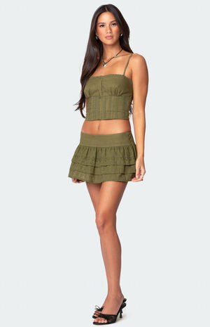 Fluer Linen Look Tank Top image number 5