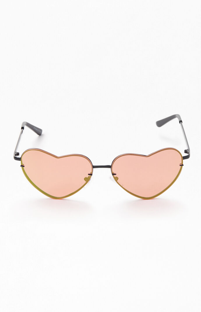 Heart Rimless Sunglasses