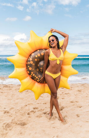 Giant Inflatable Sunflower Island Pool Float image number 4
