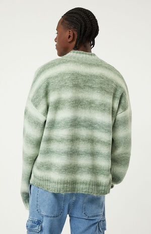 Green Ombre Cropped Cardigan image number 3