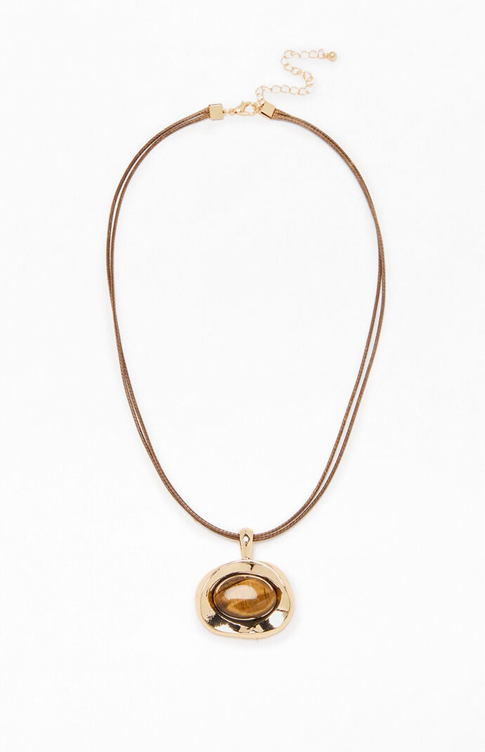 Pacsun Melody Metal Pendant Necklace