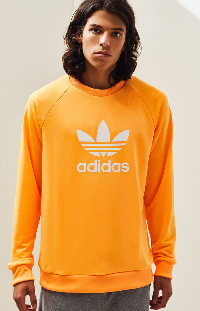 orange adidas sweatshirt