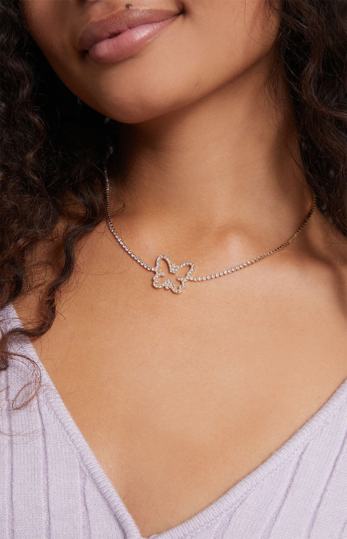 Frasier sterling butterfly necklace store