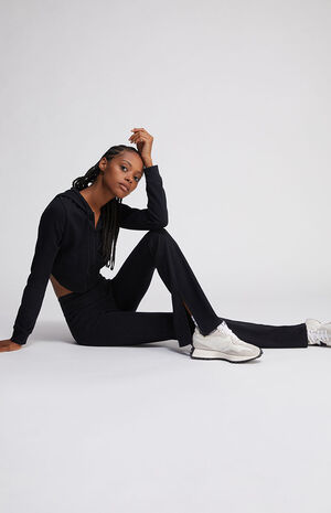 Girlfriend Split Flare Pants image number 4