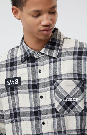 By PacSun Shadow Plaid Shacket image number 2